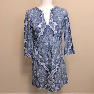 Zara Blue Tapestry Dress - M